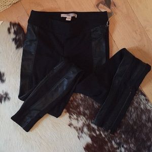 NWT- Forever 21 black moto leggings